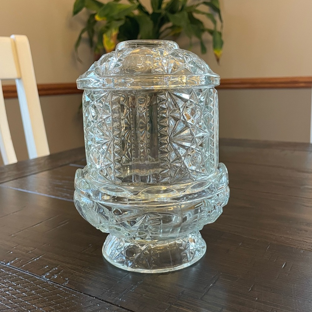 Clear stars and bars, fairy lamp. Perfect condition.